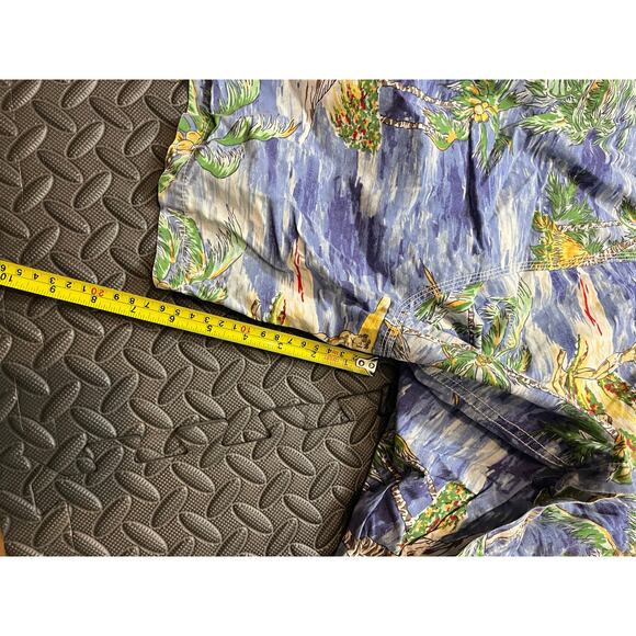 Vintage‎ Polo Ralph Lauren Mens L Swim Trunks Board Shorts Palm Tree Beach - Picture 9 of 9